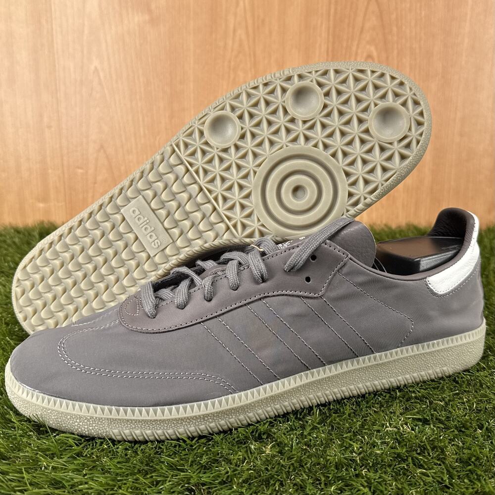adidas Samba Decon Charcoal Core White Putty Beige Grey JI3176 Mens Sz 11